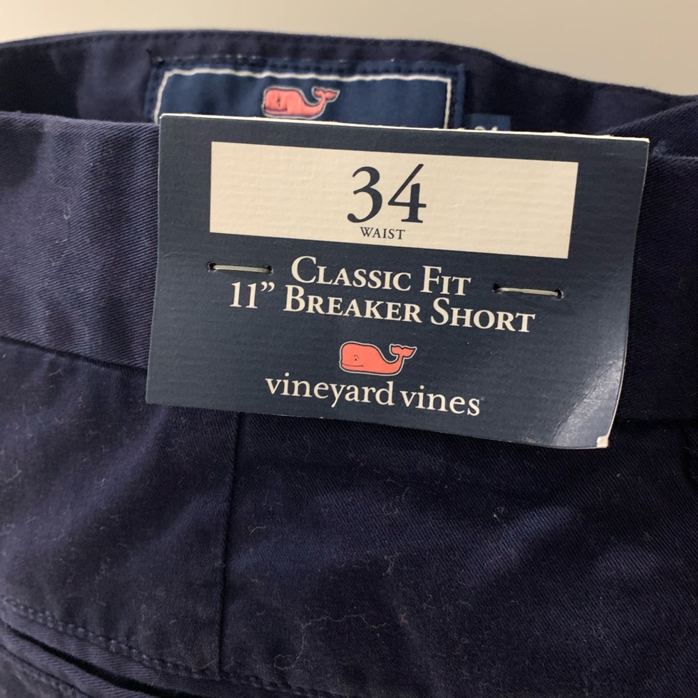 NWT Men Vineyard Vines 11” Breaker Short, Navy, 34
